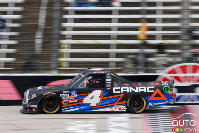 On the track in Texas during the 2020 season